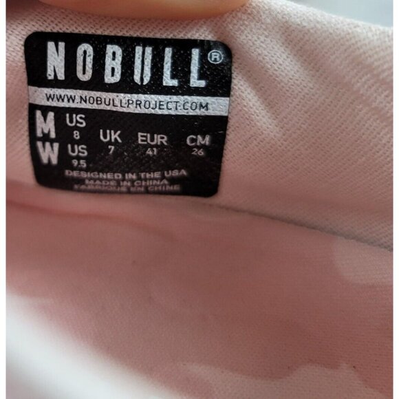 NOBULL Pink Camo Trainer Shoes Women's Size 9.5 Canvas Training Running CrossFit - Picture 8 of 9